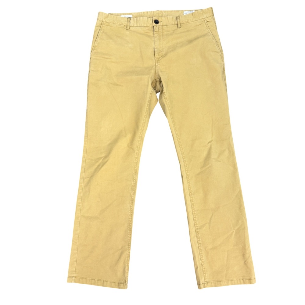 7Diamonds Mens Slim Fit Chino Pants Tan Khaki Cotton Stretch 34x32‎ CTM 3279714